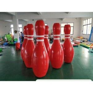 풍선 볼링공 베이스없음 볼링핀 운동회 유보볼 스포츠 에어바운스 스핀놀이기구 레드