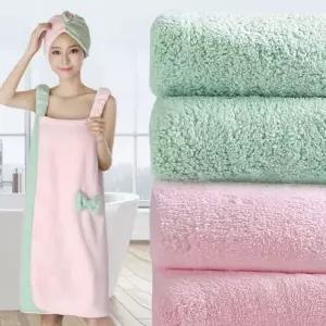 여자 랩 스커트 타올 샤워가운 비치 원피스 타월