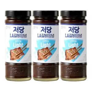 CJ 백설 저당 LA갈비양념 460g x3개