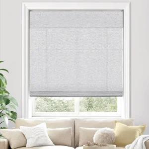 실내 창문 및 프렌치 도어를 위한 UNISHAADES 조명 필터링 무선 로마 색상 24 3/4인치 W × 60인치 H -