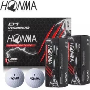 혼마 D1 스피드몬스터 화이트 3피스 골프공 12구 남녀공용 골프용품 honma golf