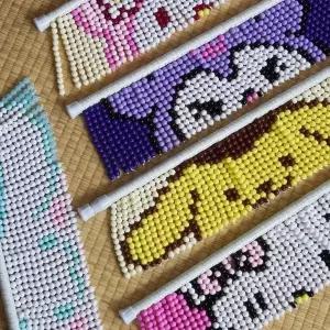 비즈 구슬 문발 만들기 세트 도안 포함 키트 재료 부자재 거북이 네잎클로버 패턴