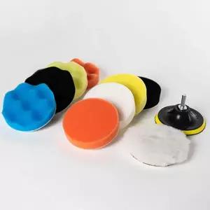 자동차 광택 패드 컴파운딩 광택용 폴리싱 차량 광택 패드 드릴 백업 양모 세차용 스펀지 관리 도장 피스