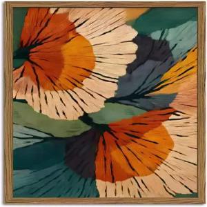 액자 추상 꽃 벽 아트 보호 빈티지 그림 장식 미드 센추리 모던 식물 거실 침실 사무실용 캔버스 프린트