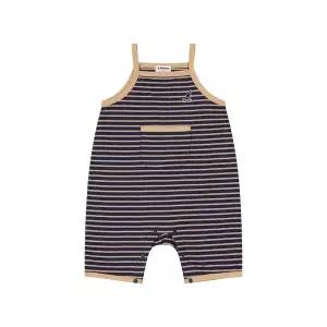 [캉골키즈](강남점)[베이비] 스트라이프 슬리브리스 롬퍼 SB 0A02 네이비 (BSBCBS0A020NV)