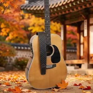 프라노이 청연 묵향62 다크 브라운 통 일렉 베이스 가죽 기타 스트랩