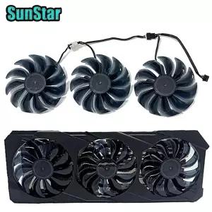 89MM 4핀 RX 6800XT DC 12V GPU 쿨러 냉각 팬 레노버 AMD RX 6800 XT 6900XT 무소음 그래픽 카드 팬용