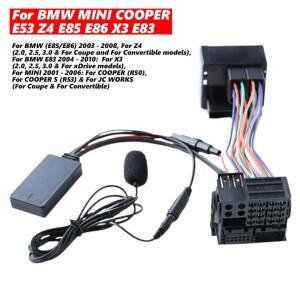 자동차 라디오 블루투스 어댑터 BMW 호환 미니 소형 쿠퍼 E53 Z4 E85 E86 X3 E83 음악 수신기 용 오디오 케