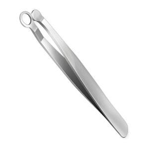 코털 커터 남성용 여성용 스테인리스제 트리머 가위 자르기 사용은 간단하게 둥근 끝이 달린 핀셋 안전 아프지 않다 피부에 부드럽다 커터, 보관 가방 포함, 휴대하기 편리 -2