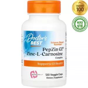닥터스베스트 펩진 PepZin GI 징크 아연 - L카르노신 컴플렉스120정 베지캡슐 Zinc Carnosine Complex