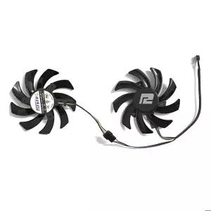 파워컬러 RX 6700XT 6600XT 6600XT 6600 85MM FDC10H12S9-C T129215BU RX 5700 5500 5600 XT 그래픽 카드