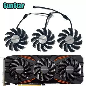 75MM T128010SU GTX 1080 1070Ti PLD08010S12HH 그래픽 카드 Gigabyte GTX 1060 1070 1080 980 비디오 카