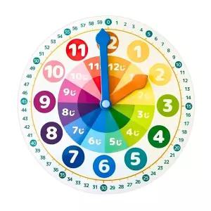 가쿠슈 시계 아이 학습 지육 교육 완구 초등학생 보기 쉬운 문자판 읽기 연습