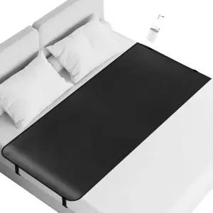 어스젠신 접지 시트 침대용 매트 수면 품질 개선 스트레스 해소 정전기 방지 매트(블랙 풀 - 52 x27 )