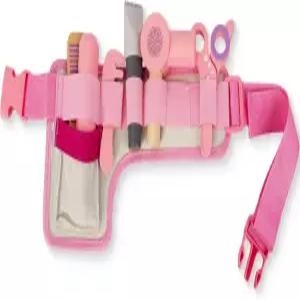 여자들을 위한 나무 에두 미용실 장난감 사실적인 액세서리가 있는 시늉내기 세트 드라이어 스트레이트너