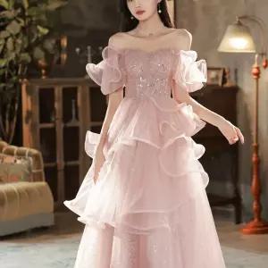 파티 연주회 핑크 빅사이즈파티복 2부 촬영용 드레스 이브닝