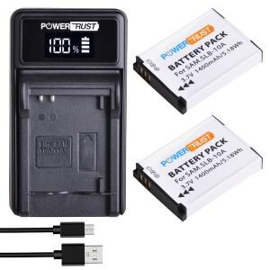 SLB-10A 배터리 및 LED USB 충전기 호환 EX2F HZ15W SL202 WB150F WB800 SLB 10A