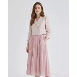 [미센스] 밑단주름 배색 원피스 MB33OPM182A 1100468