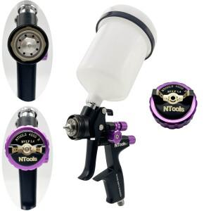 고품질 자동차 스프레이 건 노즐 1.3/1.4 선택 가능 페인트 바니시 분무기 HVLP 4000B 에어