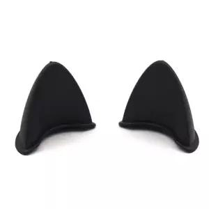 오토바이 헬멧 장식 고양이귀 블랙 2개 세트