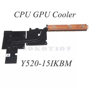 레노버 리전 Y520-15IKBM GTX1060 그래픽 카드 노트북용 라디에이터 CPU GPU 냉각 방열판 쿨러 AT15P0010S0