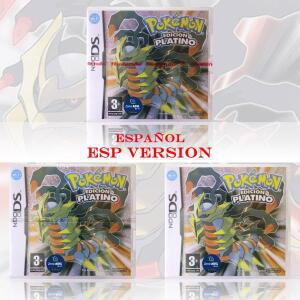 스페인어 ESP 버전 포켓몬 플래티넘 DS 비디오 게임 카드 새 상품 밀봉 포장 상자 및 설명서 포함 콘솔용