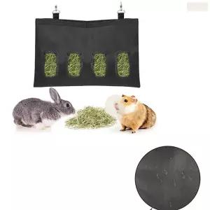 대형 토끼 건초 사료 주머니 포켓 햄스터 기니피그 풀 먹이 식기 가방
