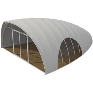 신상 화이트 자개 와일드 럭셔리 호텔 텐트 편안한 공간 캐노피 아연도금 프레임 구조 난연