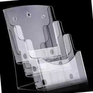 투명 홍보물 거치대 카탈로그 리플릿 안내문 책자 진열 받침대 매장 전시 사무실