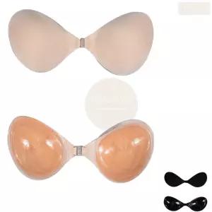 국산 누드브라 끊없는브라 붙이는브라 살색 검정 원피스 드레스 여성용