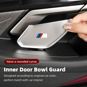 자동차 내부 액세서리 도어 볼 BMW 5 시리즈 G60 2024용 장식판 핸들 보호 스티커 NEW