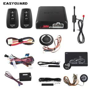 이지가드 시동 정지 엔진 단추 패시브 스 엔트리 원격 키트 자동차 푸시 스타트 시스템용 NFC DC12V