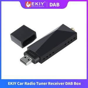 EKIY 자동차 라디오 튜너 수신기 USB 스틱 D 박스 안드로이드용 안테나 포함 동글 디지털 오디오 방송 네트