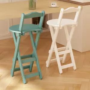 홈바의자 접이식 바스툴 소형 체어 높은 월넛 주방 홈바