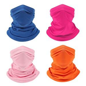 UV 차단 스카프 아이스 실크 페이스 커버 목 튜브, 빠른 건조, 야외 낚시 사이클링 페이스 헤드 랩 커버,