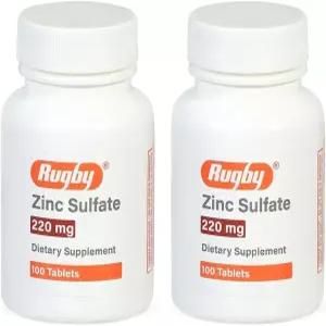 Rugby Zinc Sulfate 220mg  100 (2팩)
