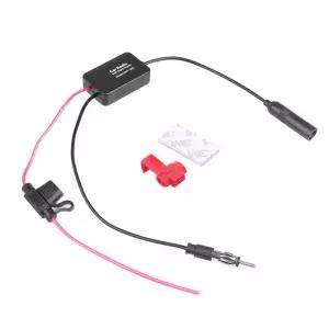 DC 12V-24V 자동차 라디오 FM 안테나 88-108MHz 25dB 신호 증폭기 부스터 해양 차량 보트 330mm