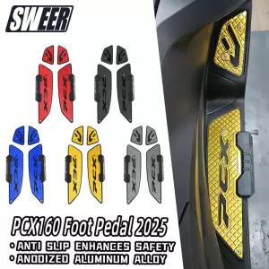 혼다 PCX125 PCX160 2025 호환 오토바이 알루미늄 합금 발판 풋레스트 풋페달