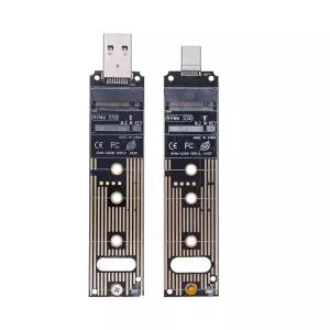 M2 SSD 어댑터 NVMe 인클로저 M.2-USB3.1 케이스-NVME PCIE M 키 2230/2242/2260/2280 NVME-USB