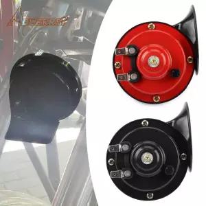 ATV UTV 범용 오토바이 달팽이 경적 액세서리 할리 혼다 카페 레이서 12V/24V 방수 스쿠터 수정 부품