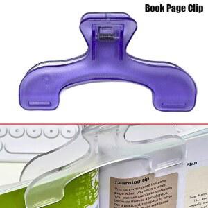 1PCS SIMPLE FIXED BOOK CLIPS FR NOTE NT HOLDER PAGE ED PRACTICAL ACCESSORIES TOOL TRANSPA MEMO DESK ADING CLIP FOR