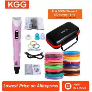 3D 펜 드로잉 인쇄 LCD 화면 호환 PLA 필라멘트 장난감 를위한 안전한 Paiting DIY 선물