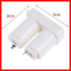 SA1pc 흰색 이중 구획 가스 온수기 액세서리 부품용 범용 배터리 상자 플라스틱 케이스(흰색)