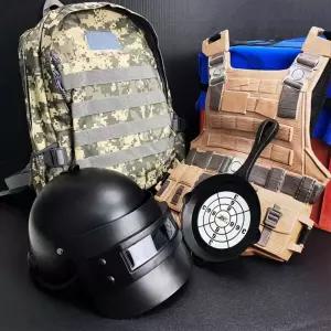 할로윈 코스프레 배틀그라운드 아에템 풀 마스크 게임 세트 A세트 키즈 카