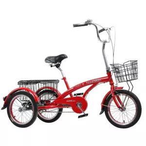 성인용 등받이 수납함 세발자전거 실버 자전거 20인치 삼바리