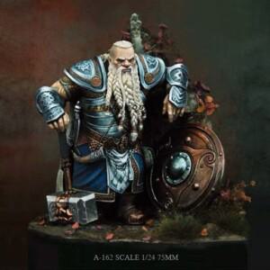 1/24 수지 피규어 키트, 난쟁이 전사 수지 군인, 자기 조립 A-162