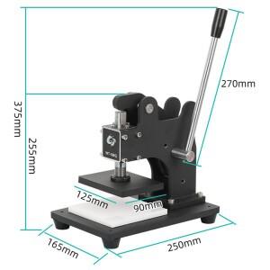 수동 다이커팅 머신 키트 - 펀치 프레스 가죽/종이 커터 및 DIY 엠보싱용 7개의 원형 포함
