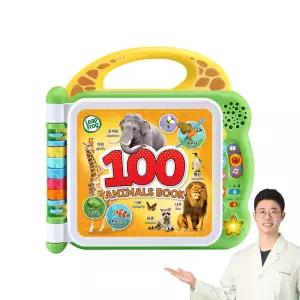 립프로그 사운드북 100 워드북 언어발달 한영 돌 아기 장난감 동물