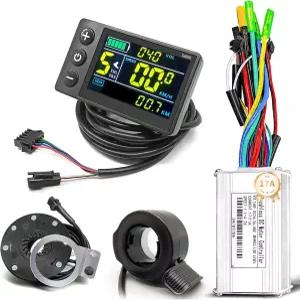 500W 800W 1000W 1800W 전기 자전거 허브 모터용 CS866 컬러 디스플레이 조절 가능한 스로틀 및 PAS를 갖춘