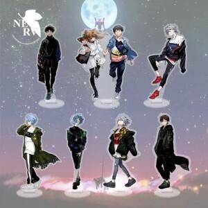 반다이 15CM 2025 새로운 애니메이션 EVA 아스카 아야나미 레이 카와이 피규어 아크릴 스탠딩 플레이트 모